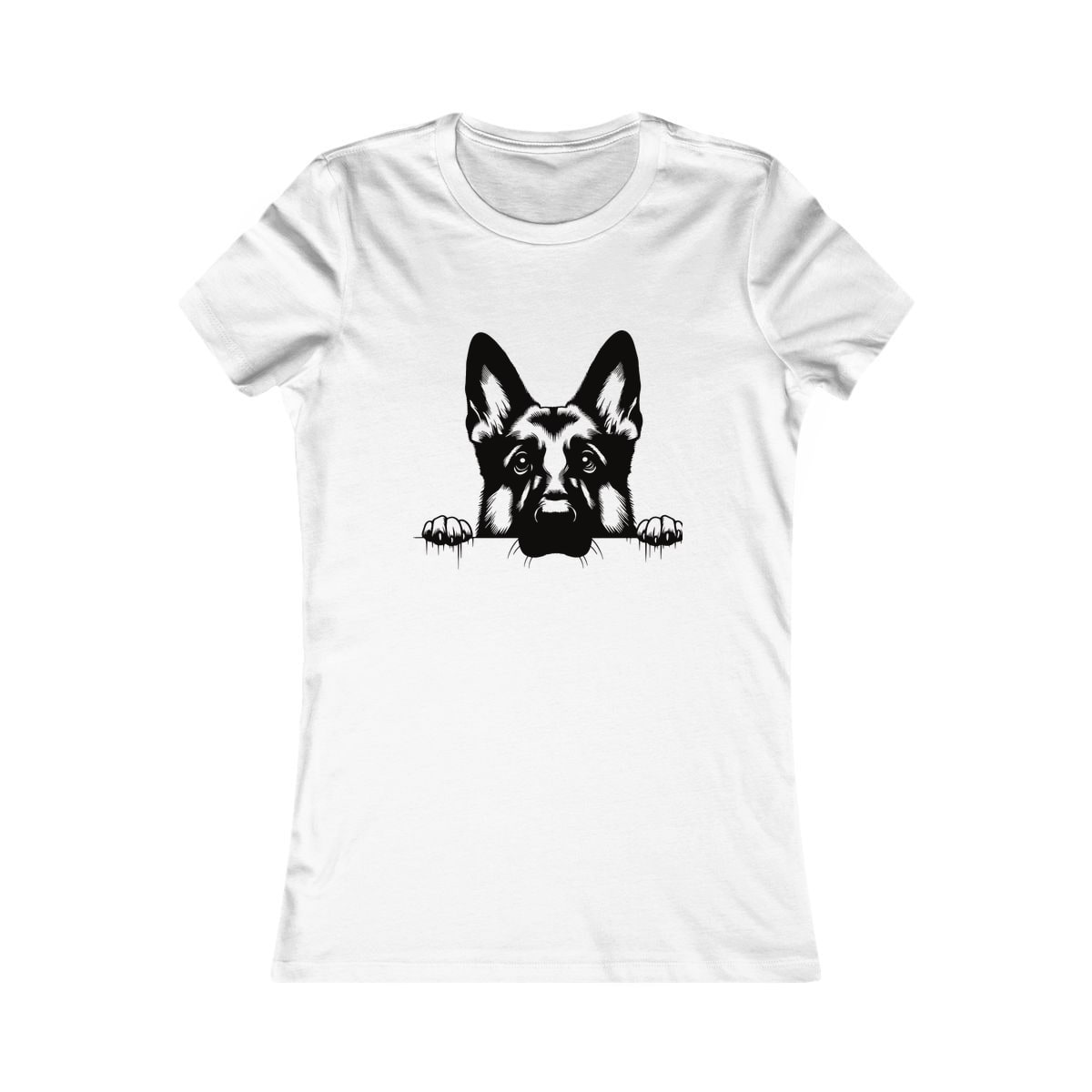 Peeking German Shepherd Women's Shirt