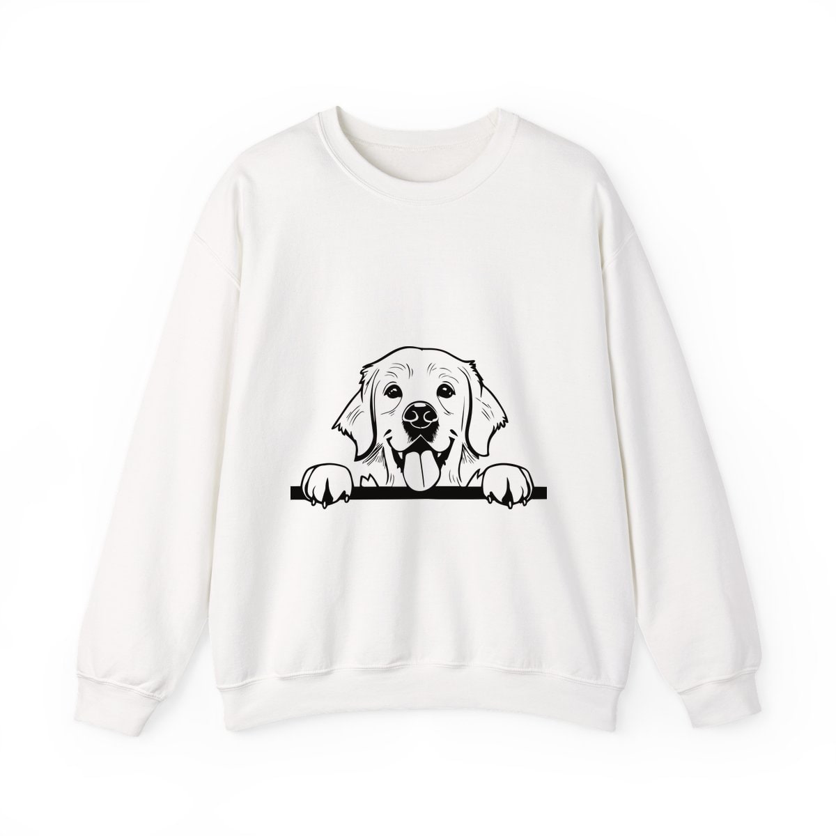 Peeking Golden Retriever Crewneck Sweatshirt