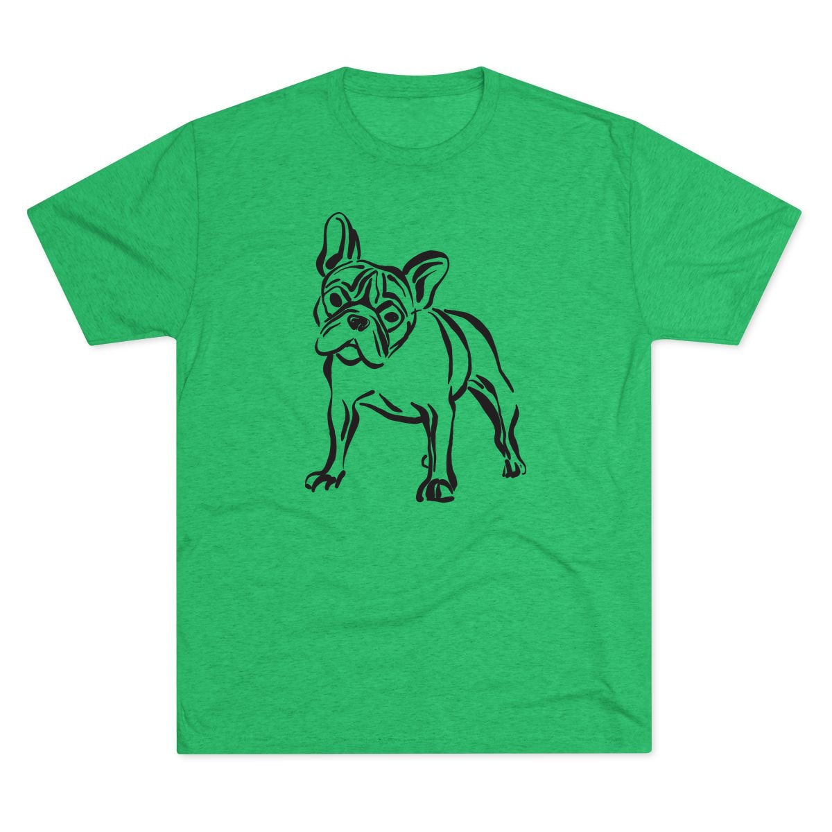 French Bulldog Portrait Tri-Blend Tee