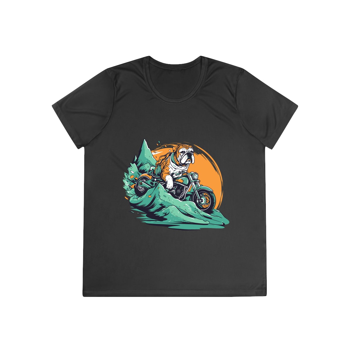 Motorcycle Bulldog Ladies Competitor Tee by Sport-Tek