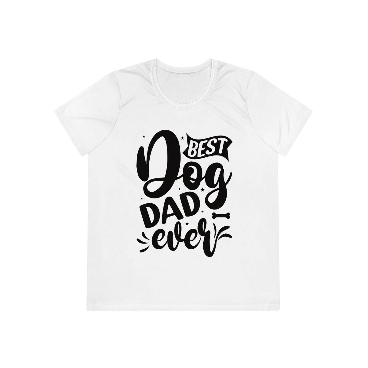 Best Dog Dad Ever Script Ladies Competitor Tee by Sport-Tek