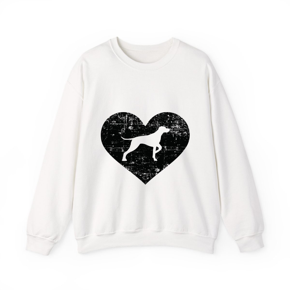 German Shorthaired Pointer Heart Crewneck Sweatshirt
