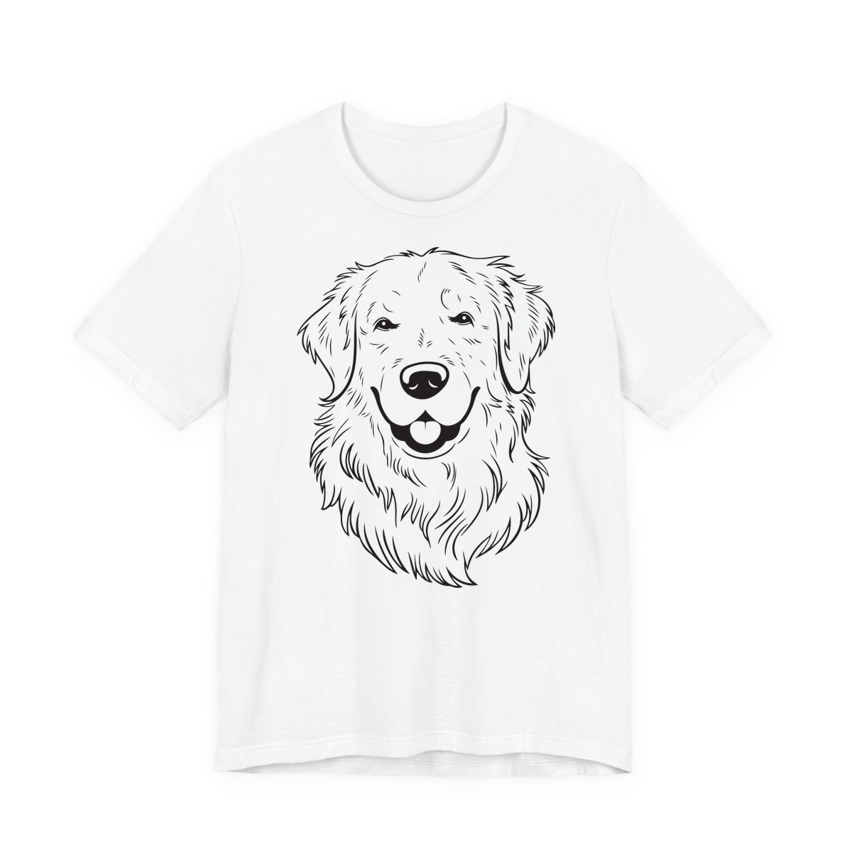 Golden Retriever Portrait Jersey Tee