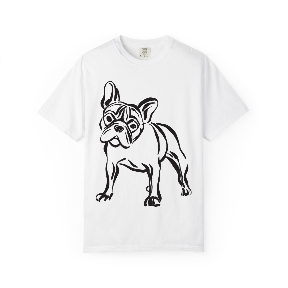 French Bulldog Portrait Comfort Colors Tee