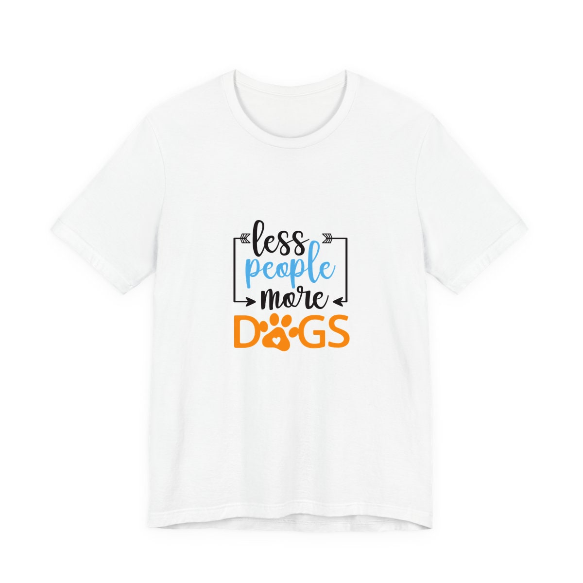 Less People More Dogs Jersey Tee