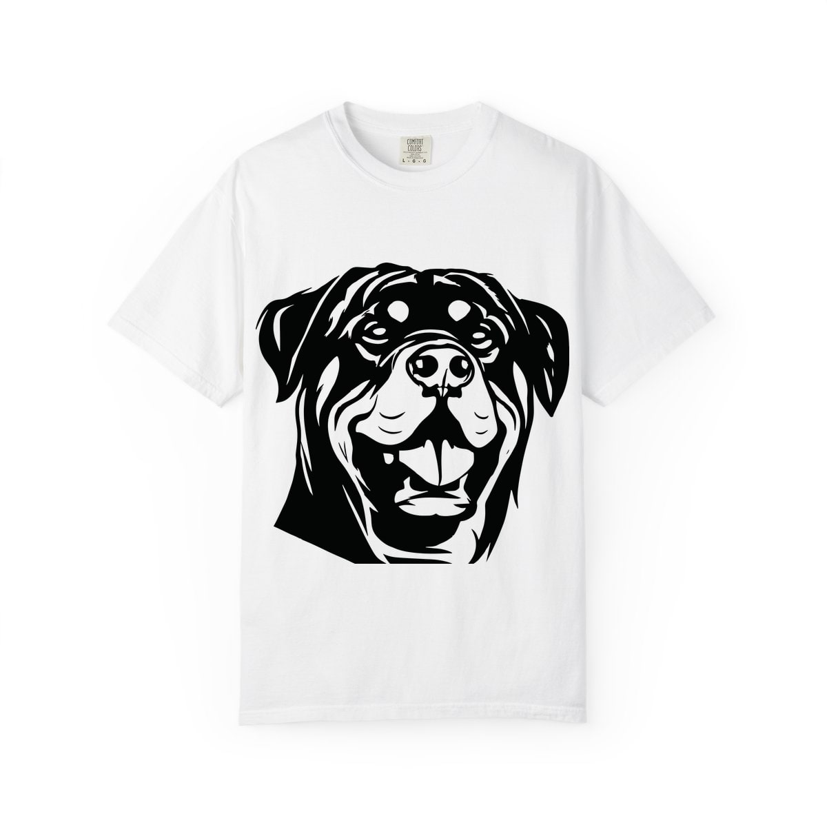 Rottweiler Portrait Comfort Colors Tee