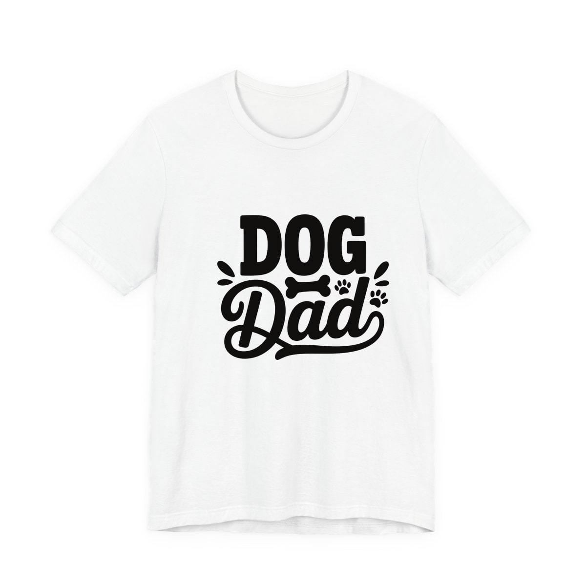 Dog Dad Script Jersey Tee