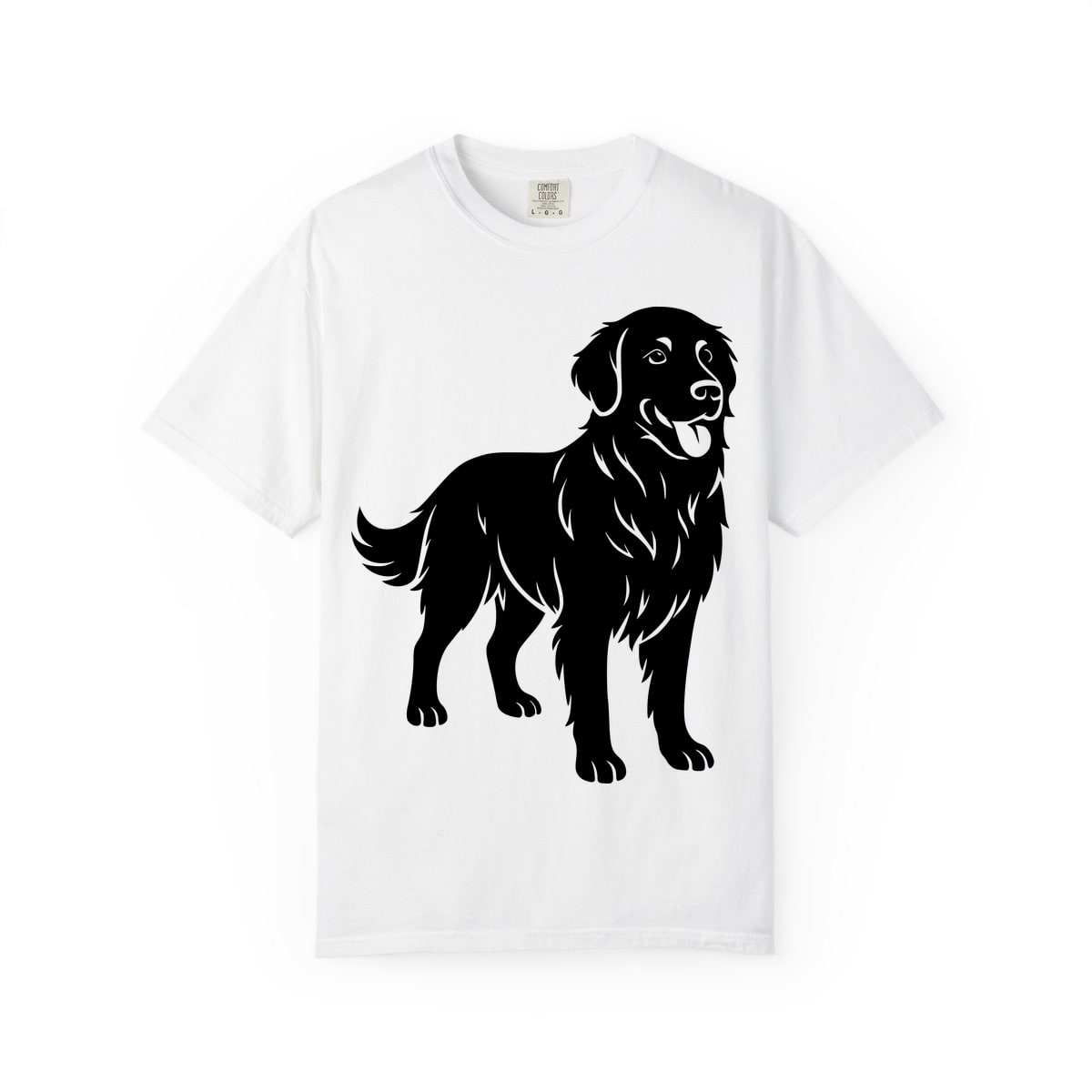 Golden Retriever Silhouette Comfort Colors Tee