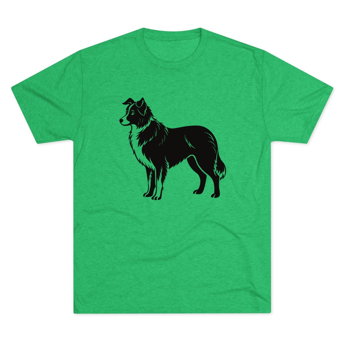 Australian Shepherd Portrait Tri-Blend Tee