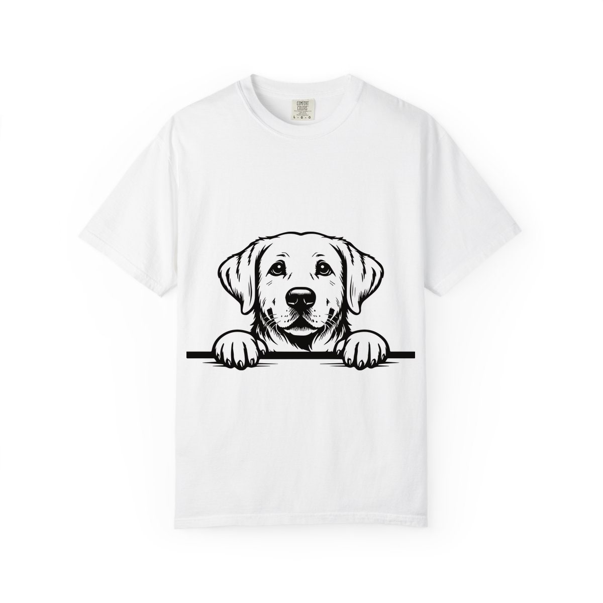 Peeking Labrador Comfort Colors Tee