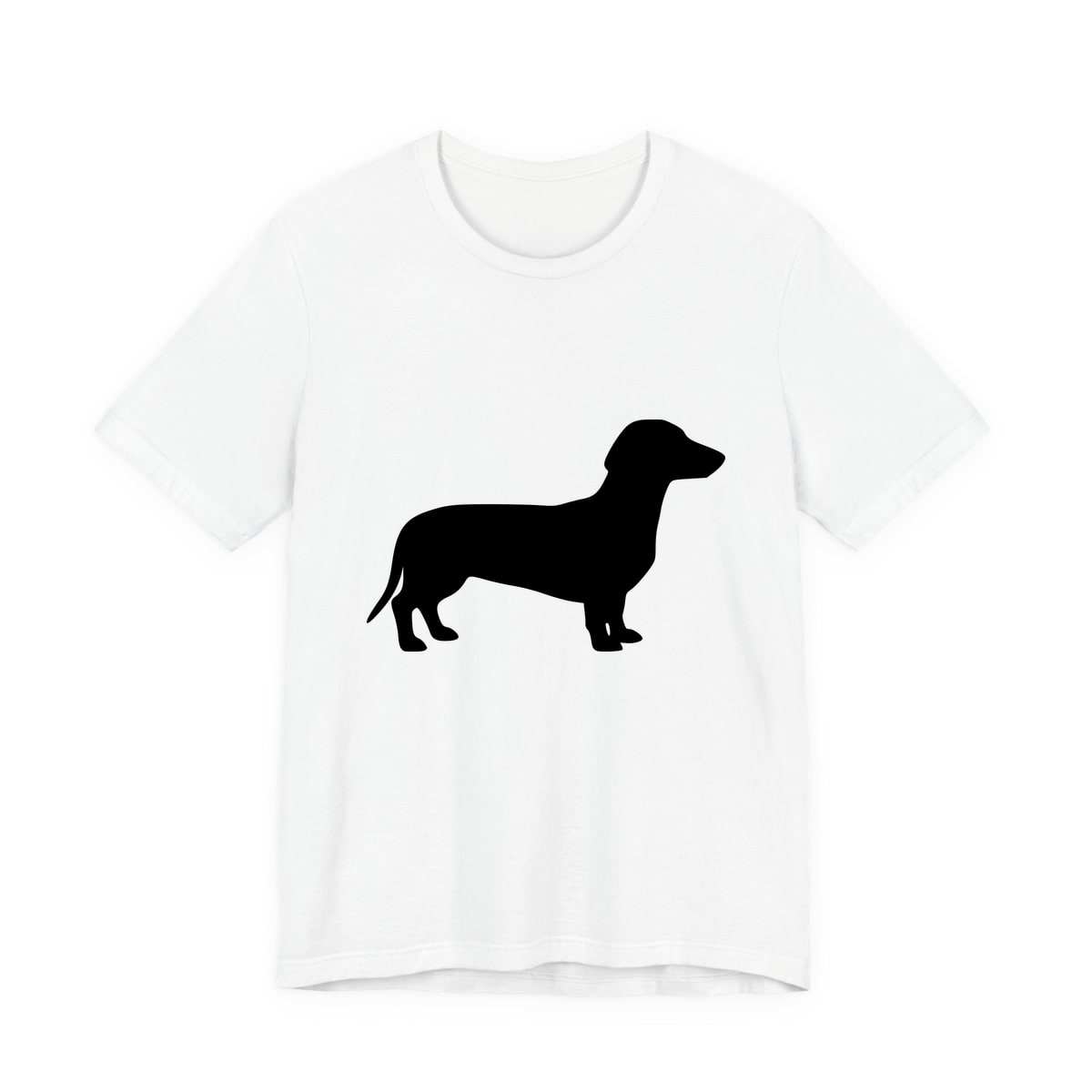Dachshund Silhouette standing, breed swap Jersey Tee