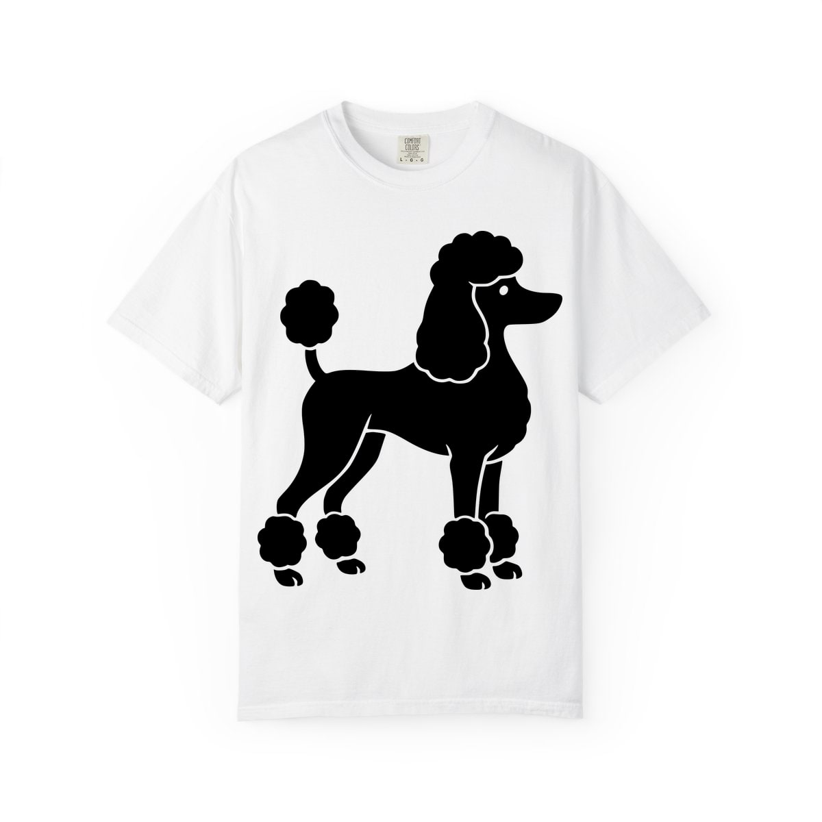 Poodle Silhouette Comfort Colors Tee