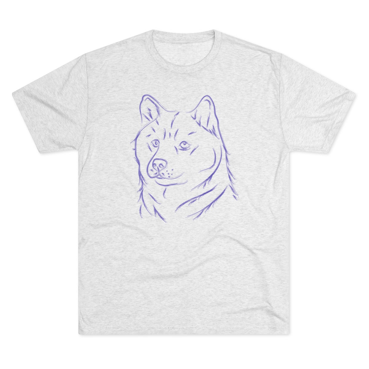 Multi Breed Icon shiba inu Tri-Blend Tee