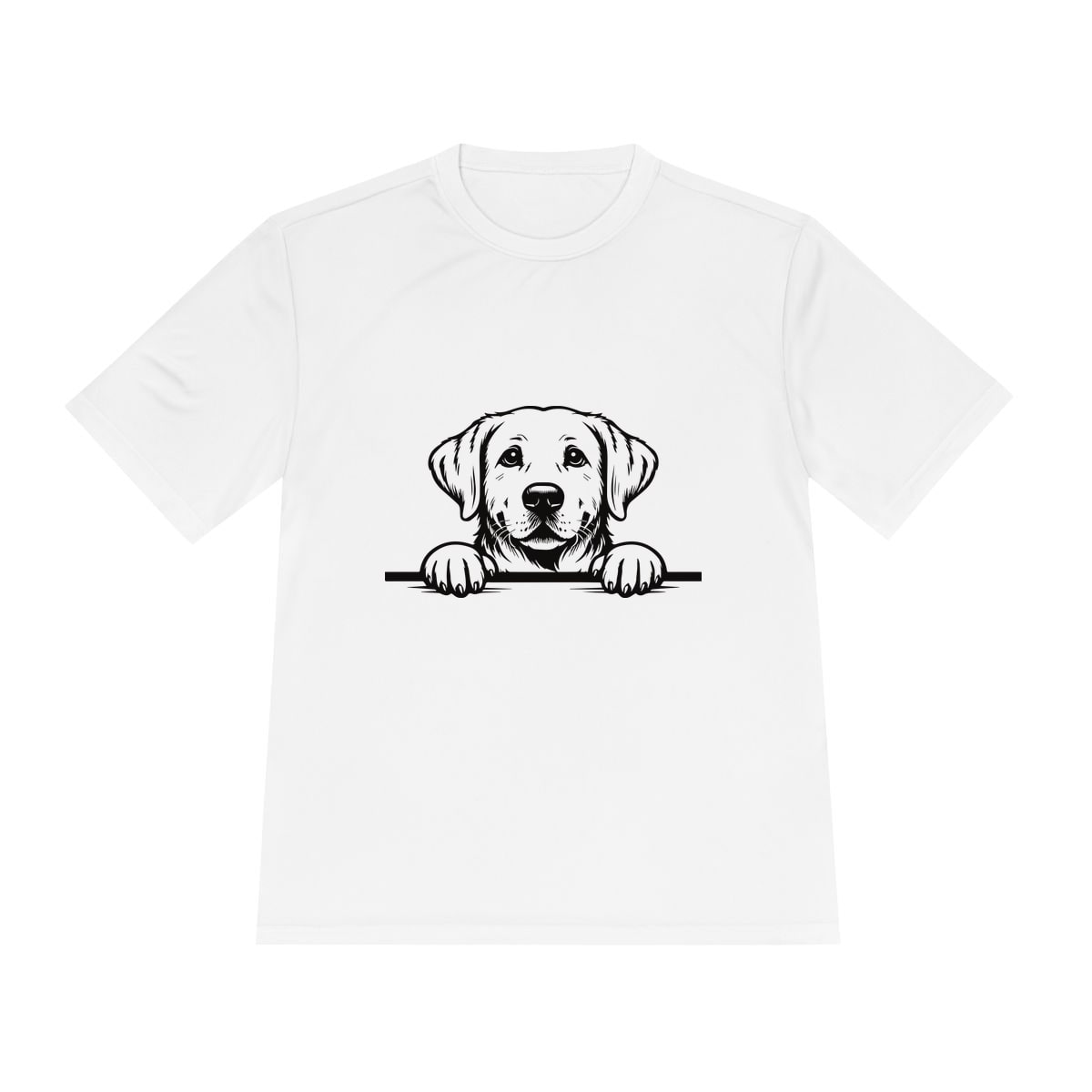 Peeking Labrador Moisture Wicking Tee by Sport-Tek