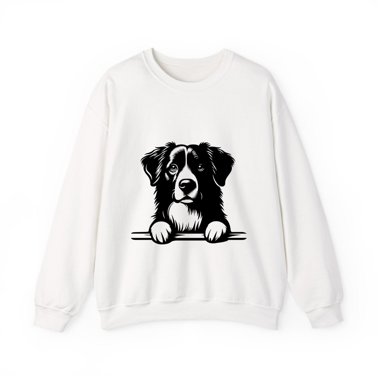 Peeking Australian Shepherd Crewneck Sweatshirt