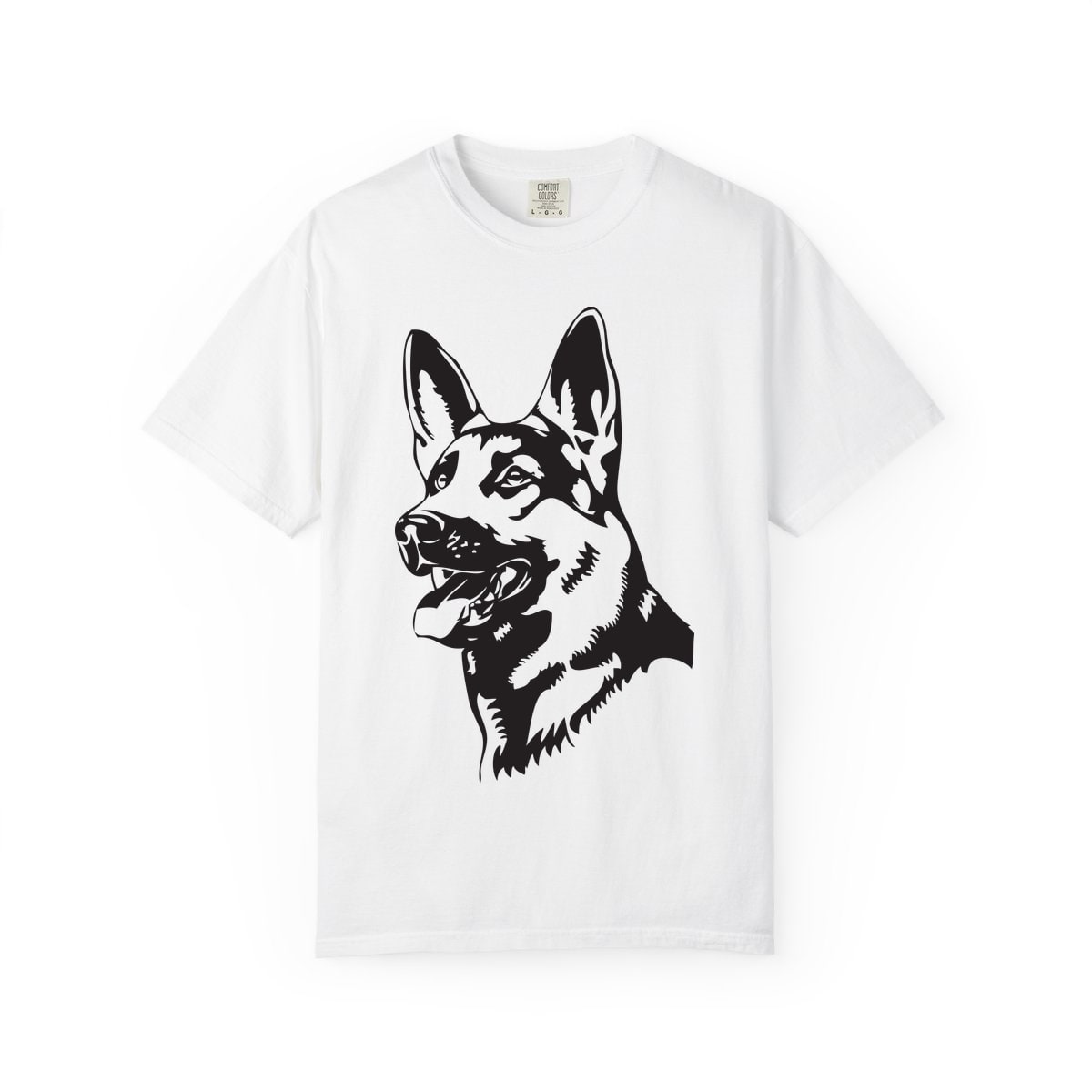 German Shepherd Portrait Comfort Colors Tee