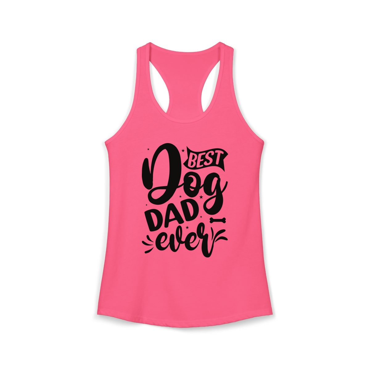 Best Dog Dad Ever Script Tank Top