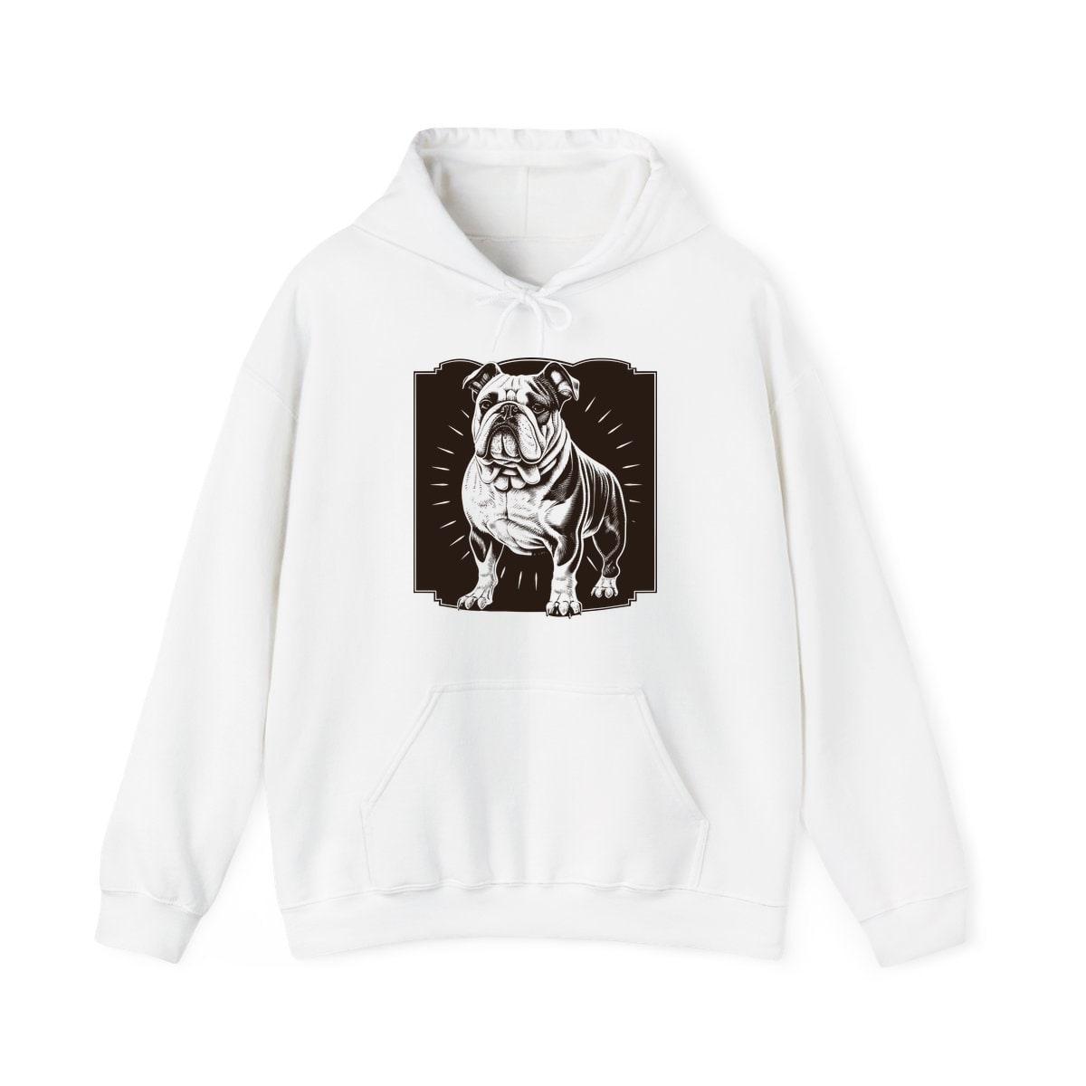 Vintage Bulldog Badge Hoodie
