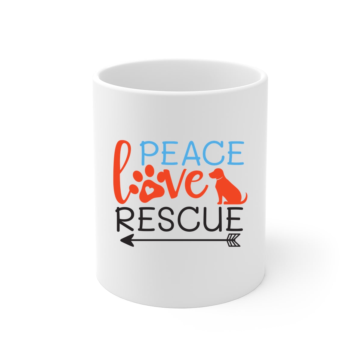 Peace Love Rescue 11oz Mug