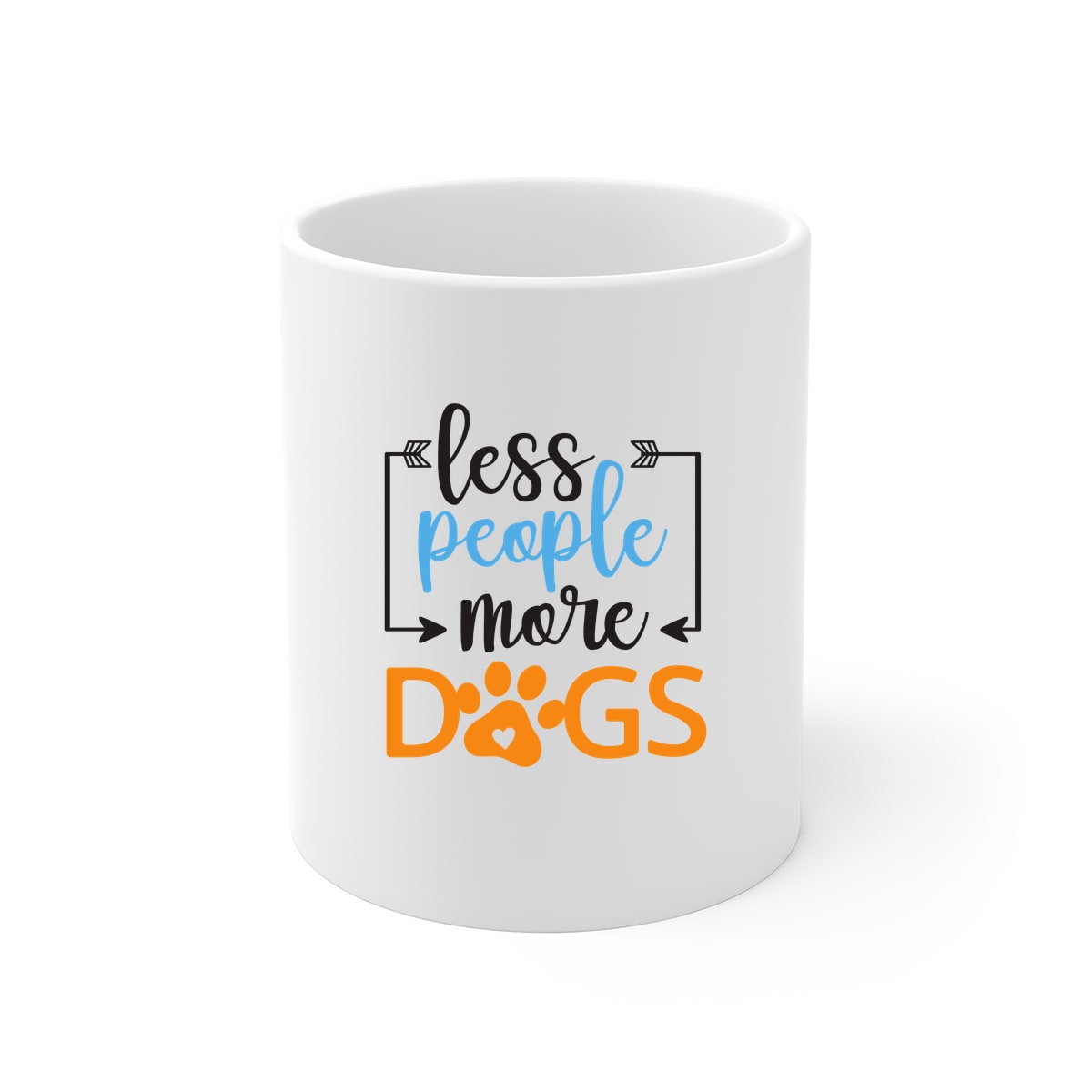 Less People More Dogs 11oz Mug