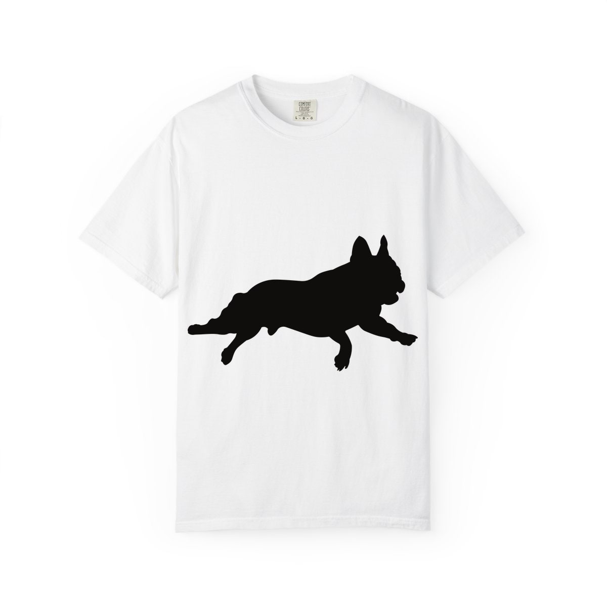 French Bulldog Pose running Comfort Colors Tee