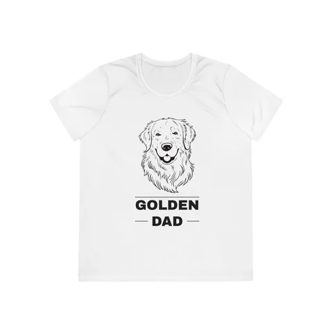 Golden Retriever Dad on Ladies Competitor Tee