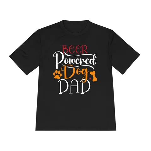 Beer Powered Dog Dad Moisture Wicking Tee by Sport-Tek