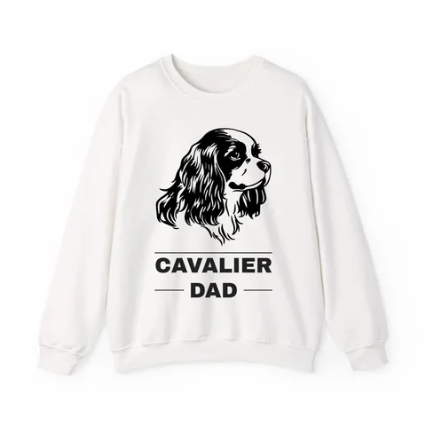 Cavalier Dad on Unisex Heavy Blend™ Crewneck Sweatshirt