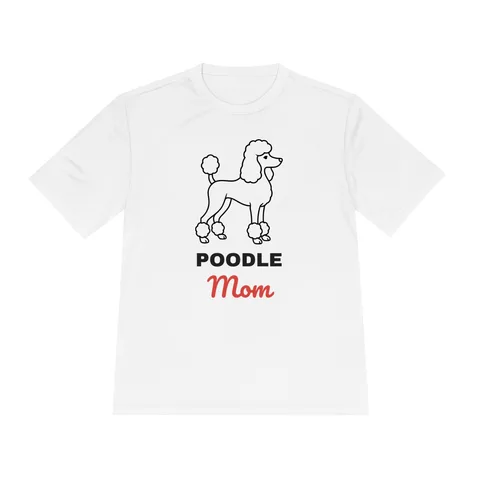 Poodle Mom on Unisex Moisture Wicking Tee