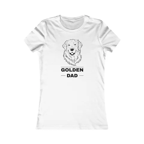Golden Retriever Dad on Women's Favorite Tee