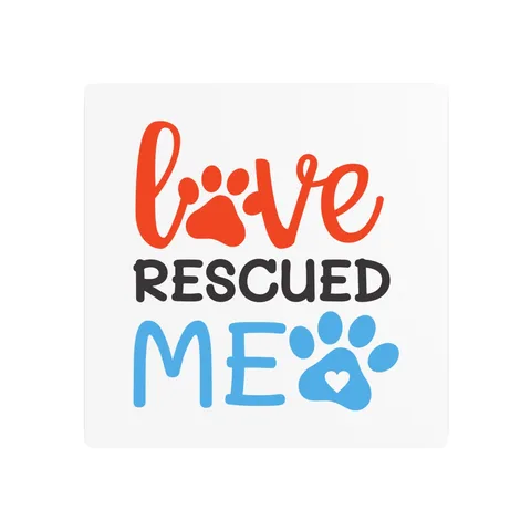 Love Rescued Me on Metal Sign