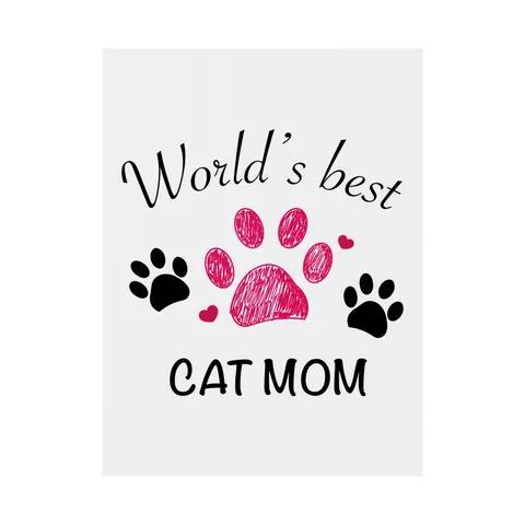 World's Best Cat Mom Yard Sign