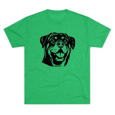Rottweiler Portrait Tri-Blend Tee