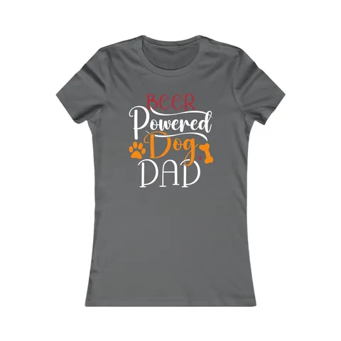 Beer Powered Dog Dad Women's Shirt