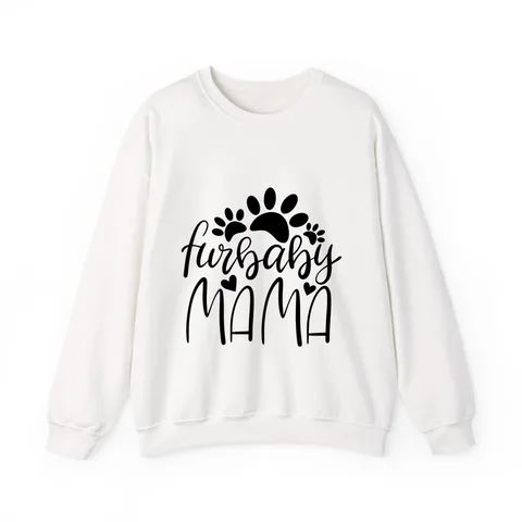 Furbaby Mama on Unisex Heavy Blend™ Crewneck Sweatshirt