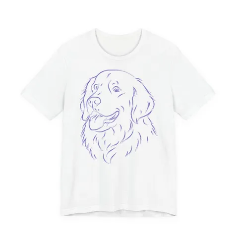 Multi Breed Icon golden on Unisex Jersey Short Sleeve Tee