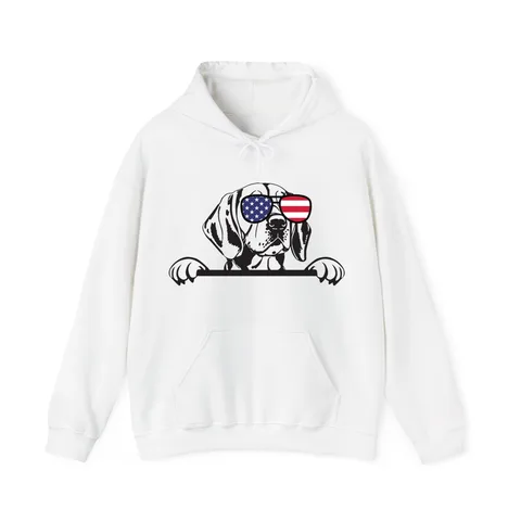 Patriotic Peeking Beagle Hoodie