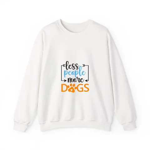 Less People More Dogs Crewneck Sweatshirt