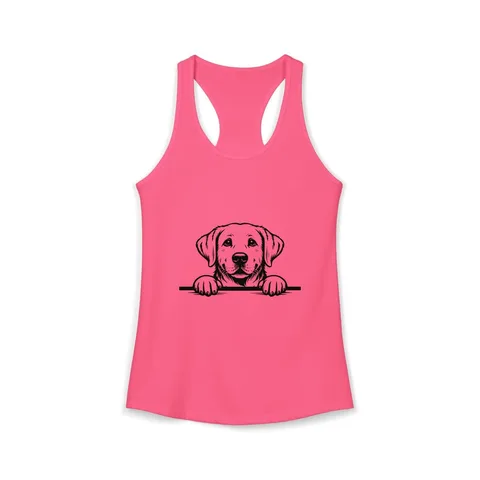 Peeking Labrador Tank Top