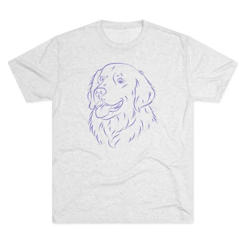 Multi Breed Icon golden on Unisex Tri-Blend Crew Tee