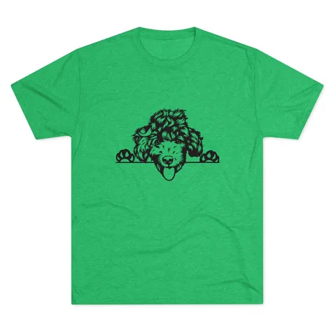 Peeking Doodle Tri-Blend Tee