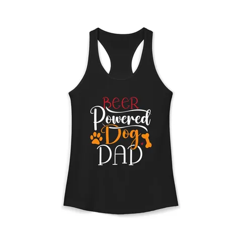Beer Powered Dog Dad Tank Top