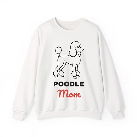 Poodle Mom on Unisex Heavy Blend™ Crewneck Sweatshirt