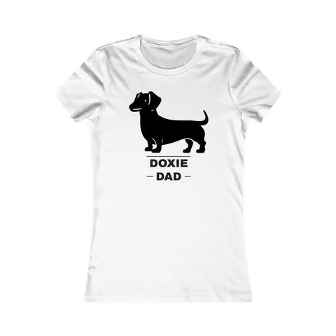 Dachshund Dad on Women's Favorite Tee