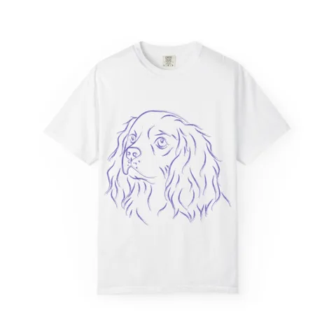 Multi Breed Icon spaniel Comfort Colors Tee