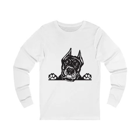 Peeking Cane Corso Long Sleeve Shirt