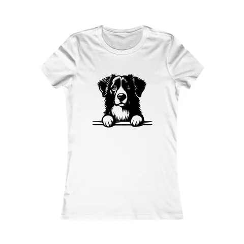 Peeking Australian Shepherd Women's Shirt