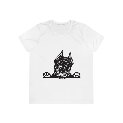 Peeking Cane Corso Ladies Competitor Tee by Sport-Tek