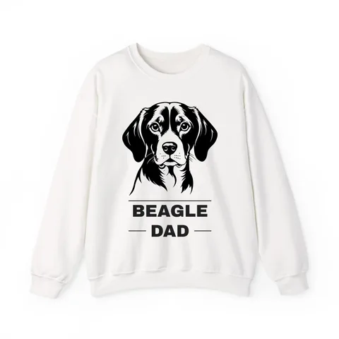 Beagle Dad on Unisex Heavy Blend™ Crewneck Sweatshirt