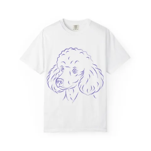 Multi Breed Icon poodle Comfort Colors Tee